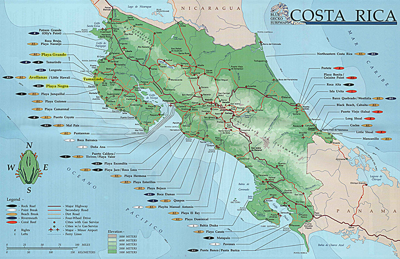 Costa Rica Map